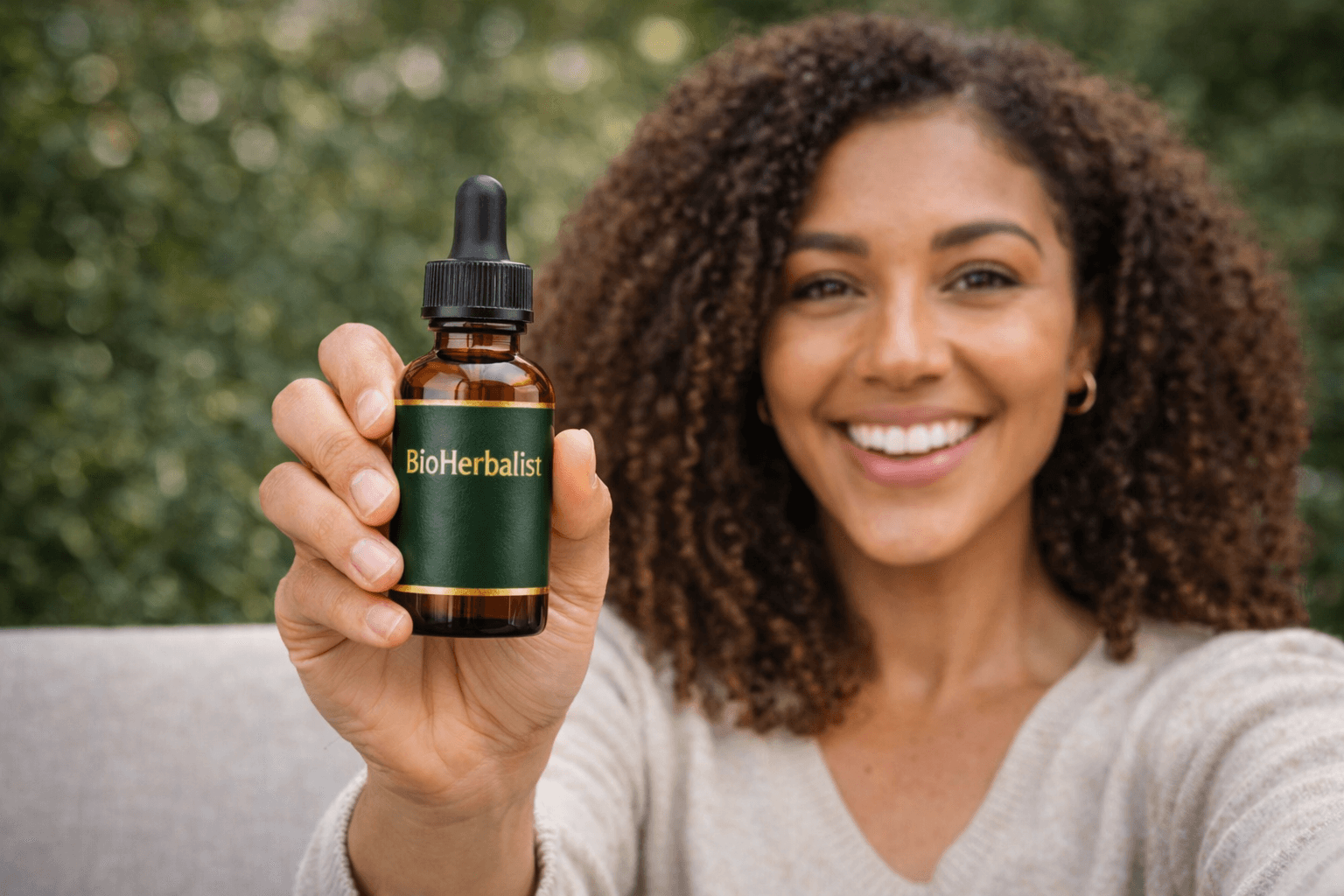 Caring hands (represented by organic field)